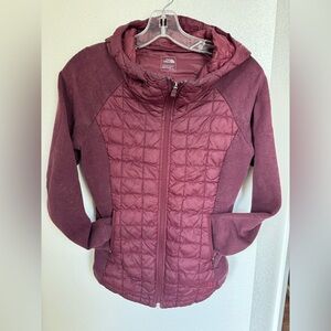 Northface XS fitted puffy zip sweatshirt jacket